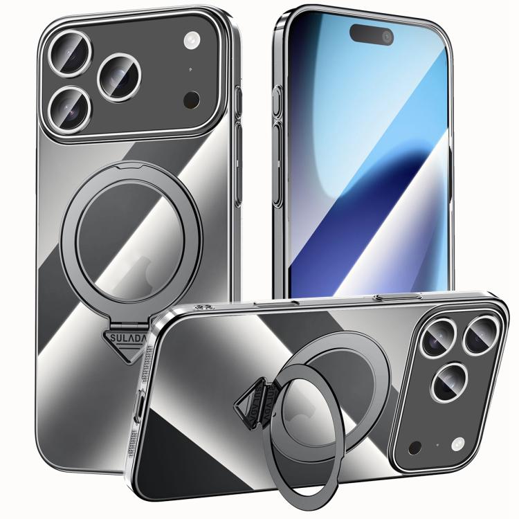 SULADA MagSafe Phone Case - Electroplated Transparent Holder for Ultimate Protection