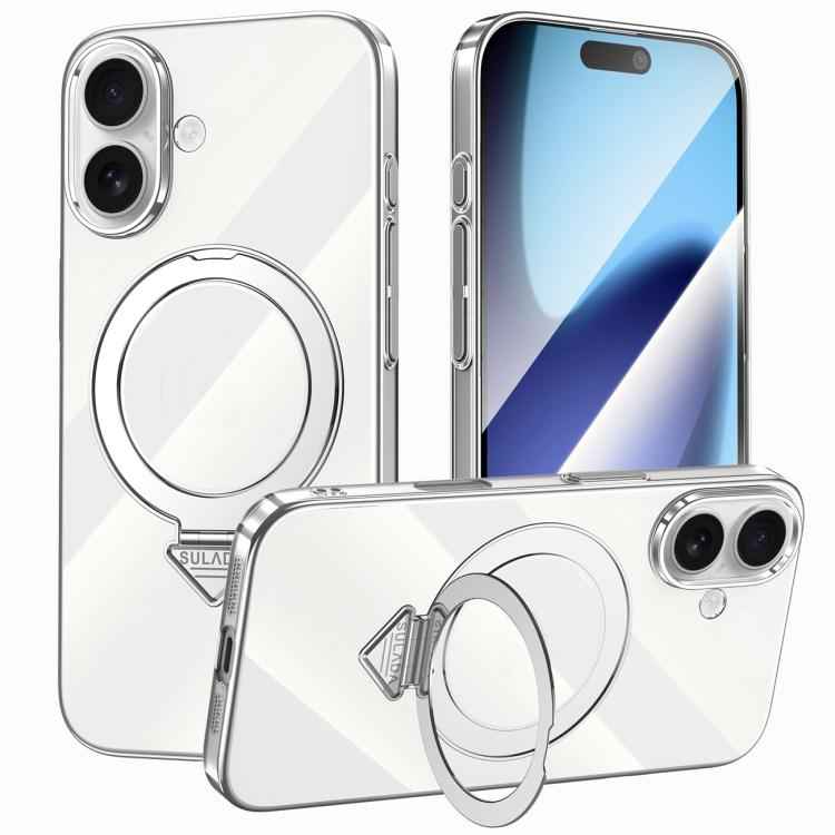 SULADA Electroplated Transparent MagSafe Holder Phone Case