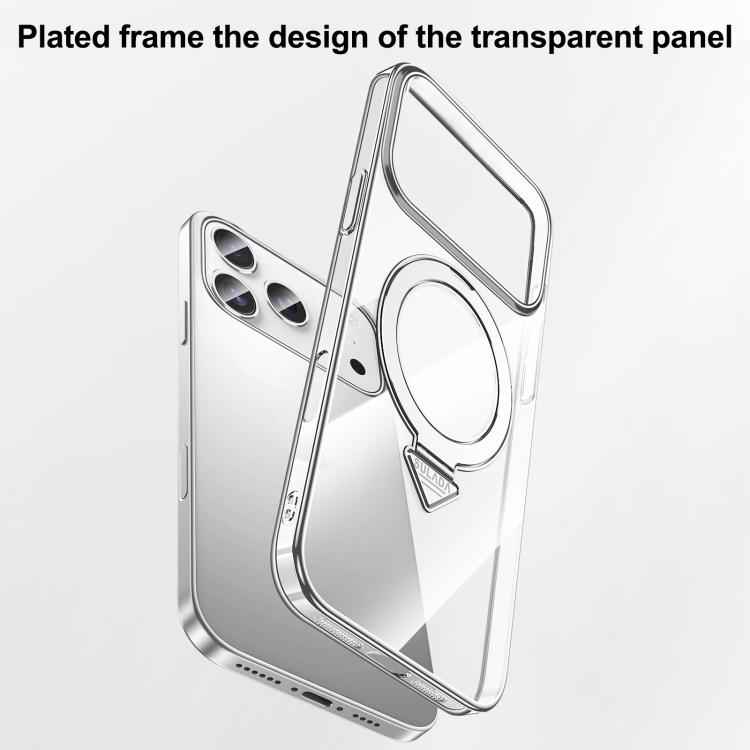 SULADA Electroplated Transparent MagSafe Holder Phone Case