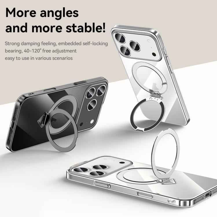 SULADA Electroplated Transparent MagSafe Holder Phone Case