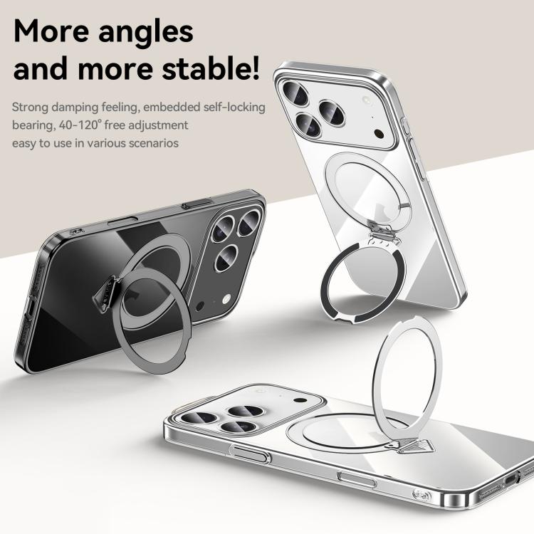 SULADA MagSafe Phone Case - Electroplated Transparent Holder for Ultimate Protection