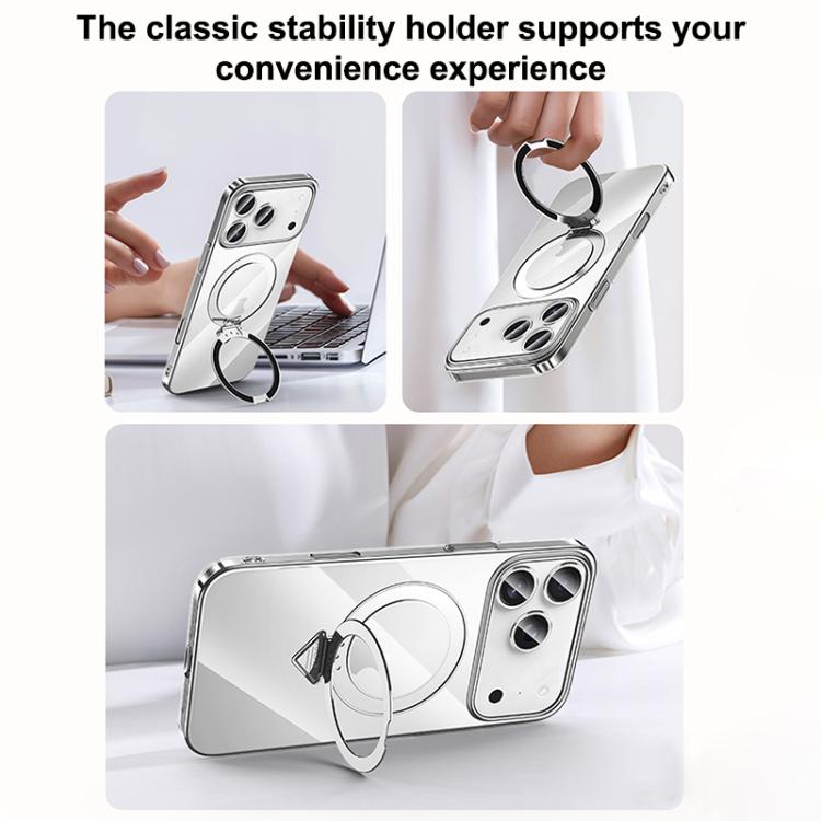 SULADA MagSafe Phone Case - Electroplated Transparent Holder for Ultimate Protection