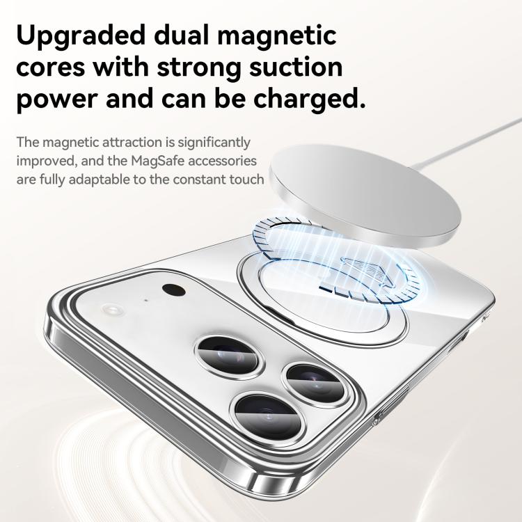 SULADA MagSafe Phone Case - Electroplated Transparent Holder for Ultimate Protection