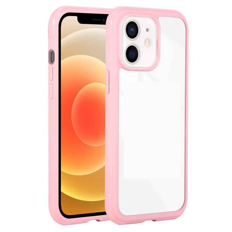 Solid Color Edge Transparency Acrylic TPU Phone Case