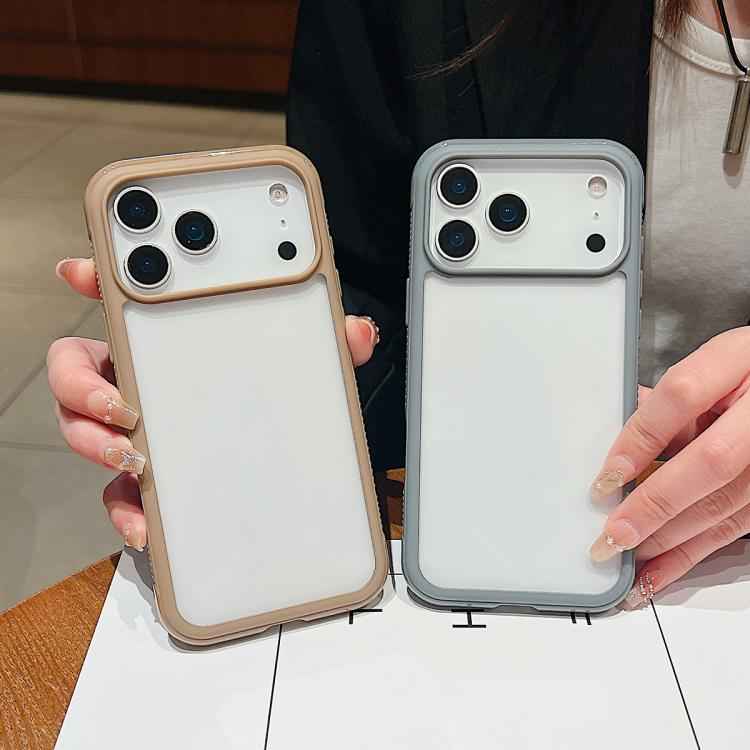 Solid Color Edge Transparency Acrylic TPU Phone Case