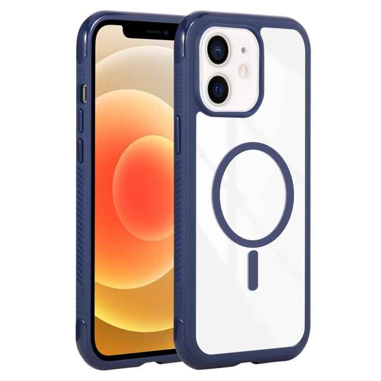 Solid Color Edge Transparency MagSafe Magnetic Phone Case