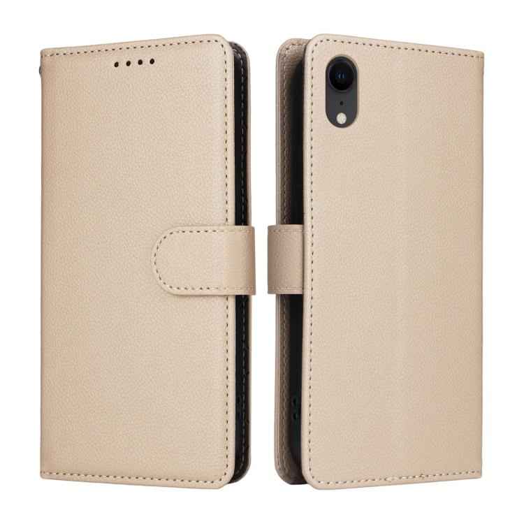 Litchi Texture RFID Blocking 3-Card Wallet Leather Phone Case