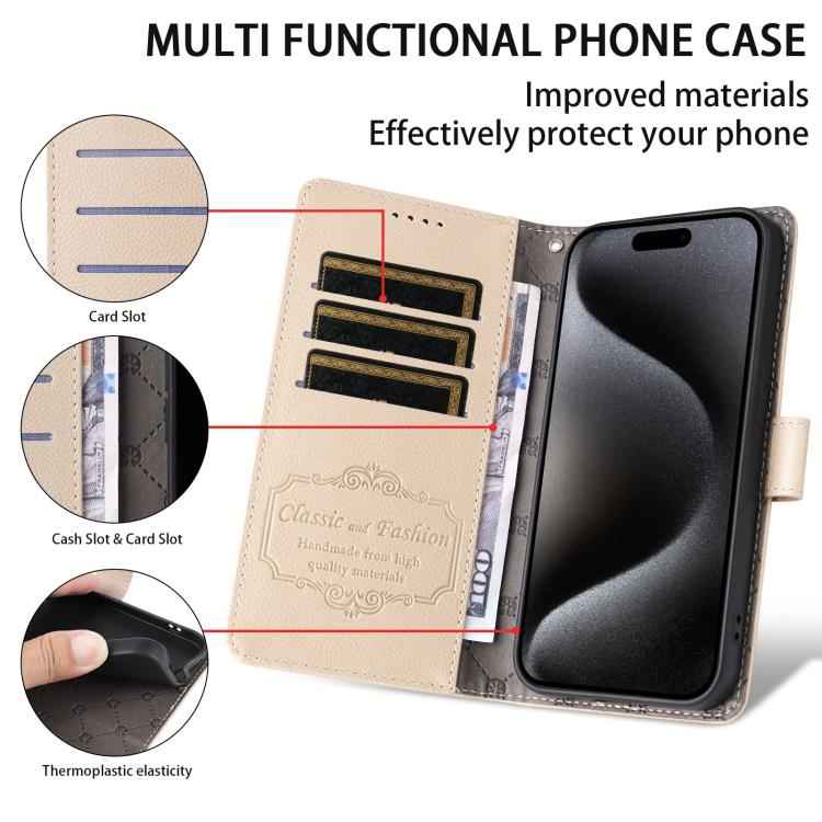Litchi Texture RFID Blocking 3-Card Wallet Leather Phone Case