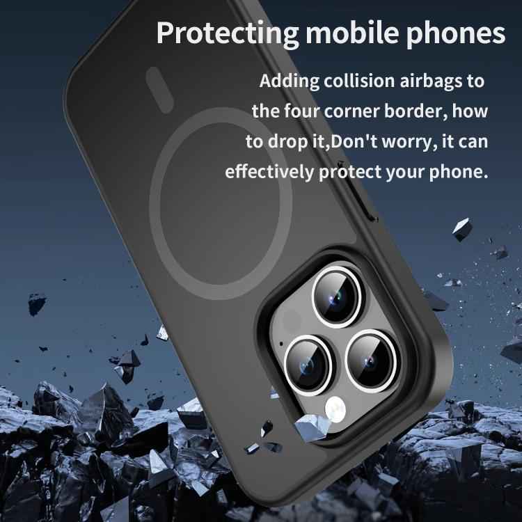 Fanying Series PC Hybrid TPU Translucent Frosted MagSafe Phone Case