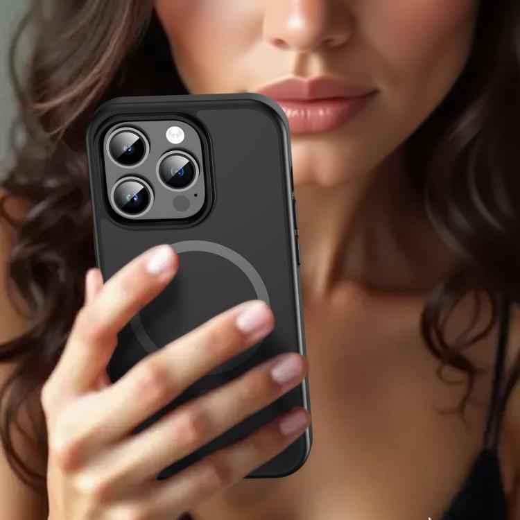 Fanying Series PC Hybrid TPU Translucent Frosted MagSafe Phone Case