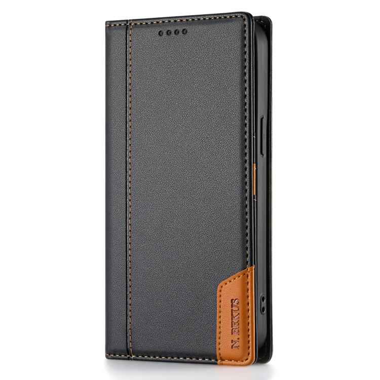 N.BEKUS P3 RFID Stitching Magnetic Flip Leather Phone Case