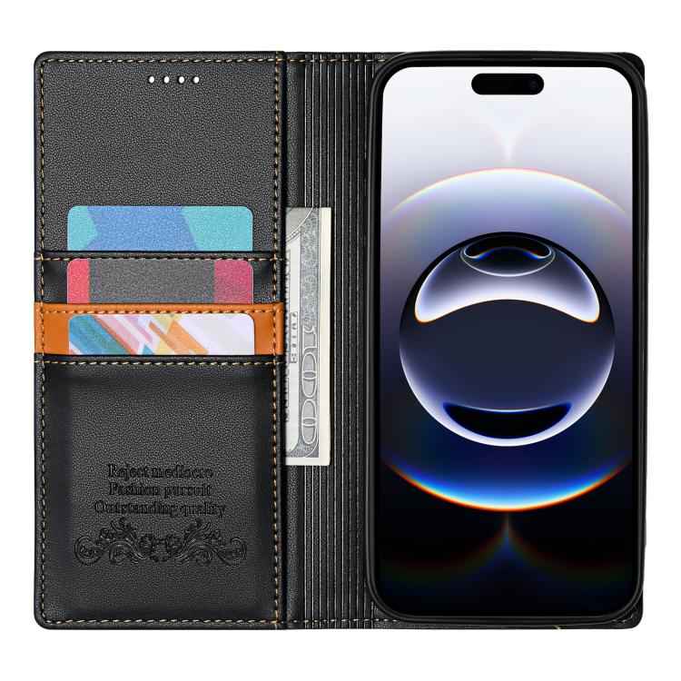 N.BEKUS P3 RFID Stitching Magnetic Flip Leather Phone Case