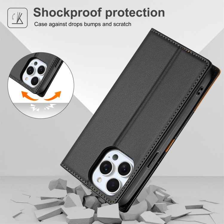 N.BEKUS P3 RFID Stitching Magnetic Flip Leather Phone Case