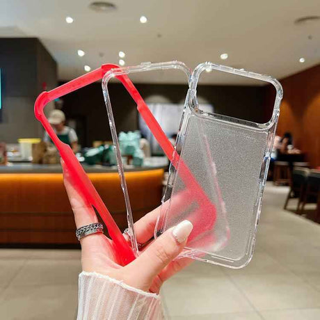 Transparent Matte TPU Hybrid PC 3-in-1 Phone Case