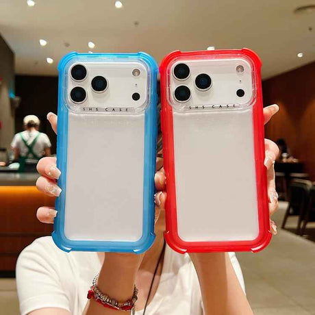 Transparent Matte TPU Hybrid PC 3-in-1 Phone Case