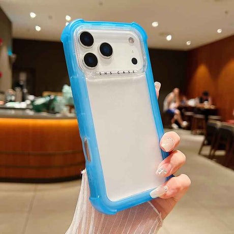 Transparent Matte TPU Hybrid PC 3-in-1 Phone Case