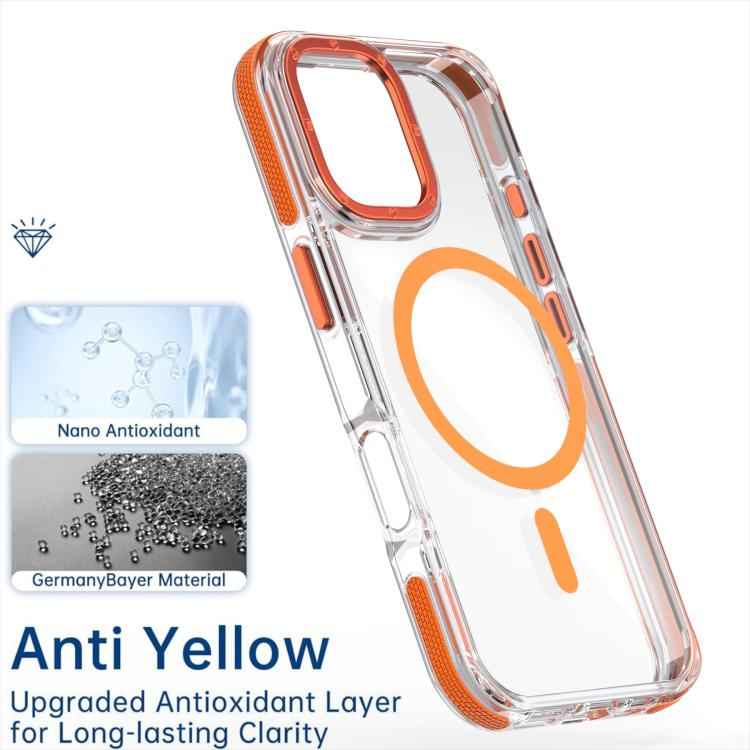 Dual-Color Clear Acrylic Hybrid TPU MagSafe Phone Case