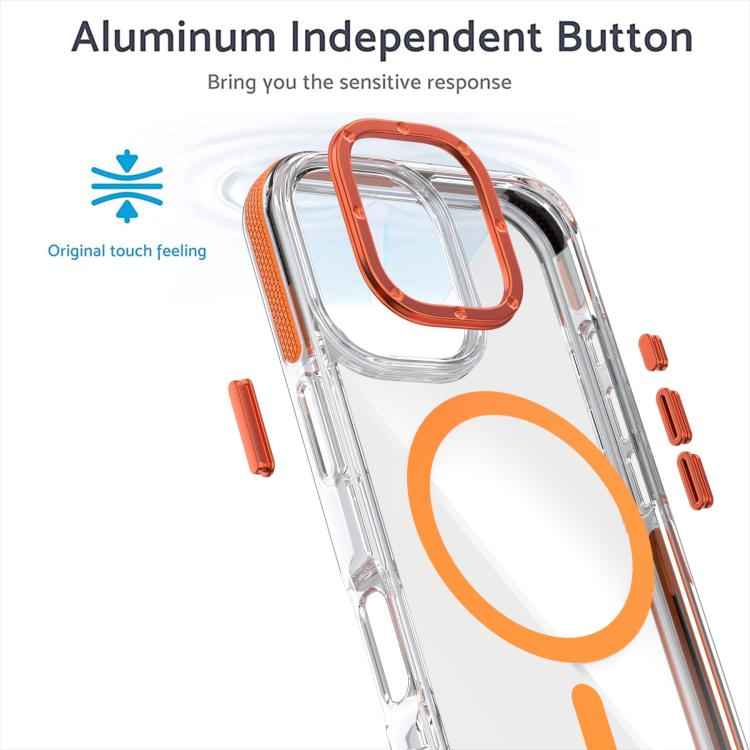 Dual-Color Clear Acrylic Hybrid TPU MagSafe Phone Case