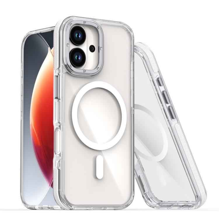 Dual-Color Clear Acrylic Hybrid TPU MagSafe Phone Case