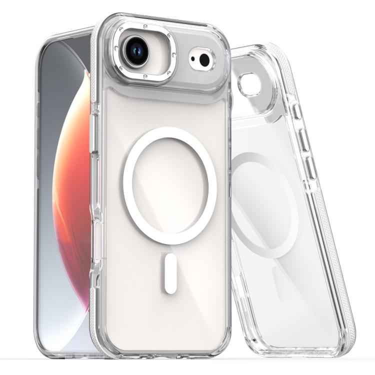 Dual-Color Clear Acrylic Hybrid TPU MagSafe Phone Case