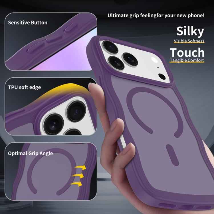 Skin Feel Wave Texture MagSafe Phone Case