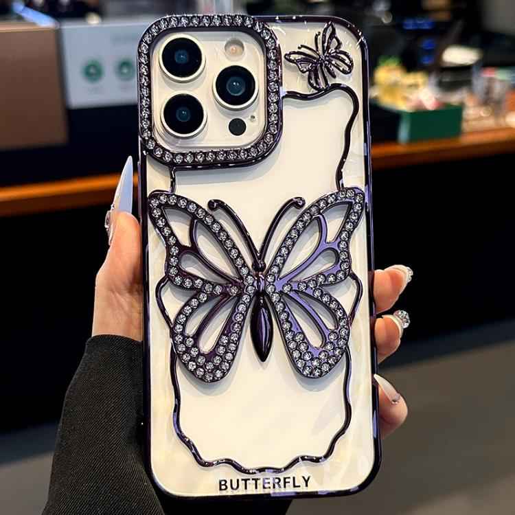 Hollow Butterfly Electroplating TPU Phone Case