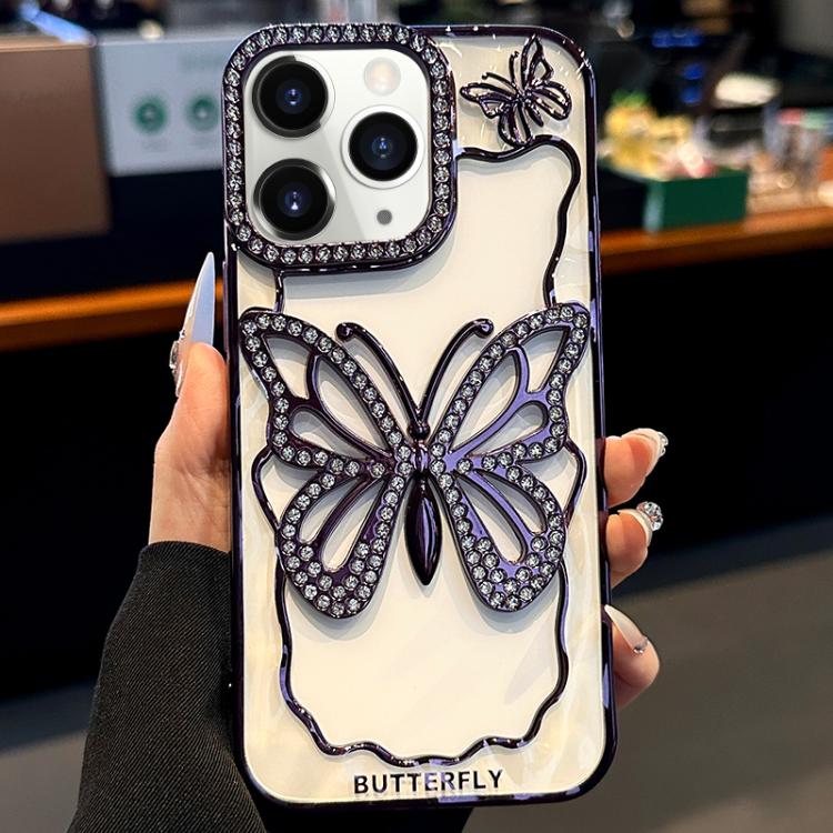 Hollow Butterfly Electroplating TPU Phone Case