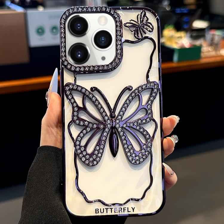 Hollow Butterfly Electroplating TPU Phone Case