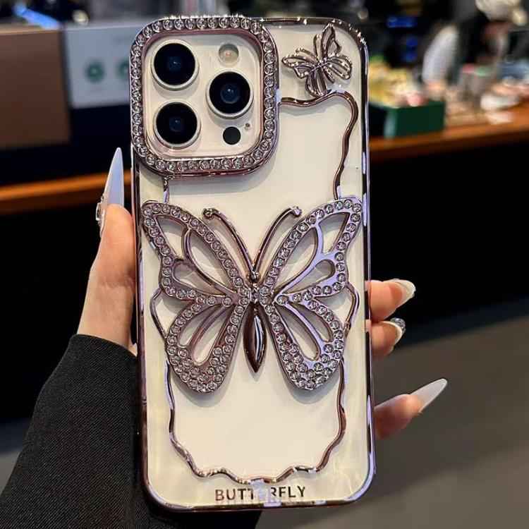 Hollow Butterfly Electroplating TPU Phone Case