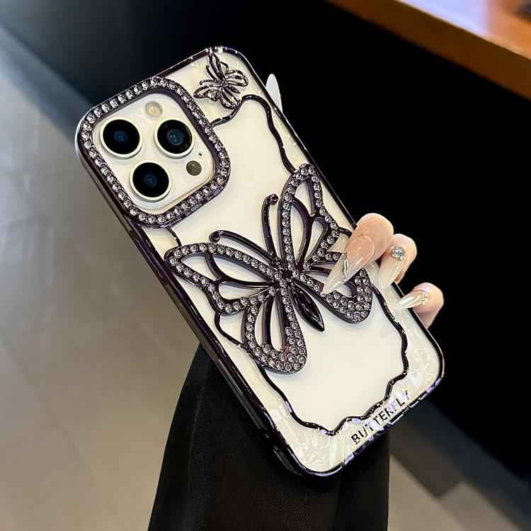 Hollow Butterfly Electroplating TPU Phone Case
