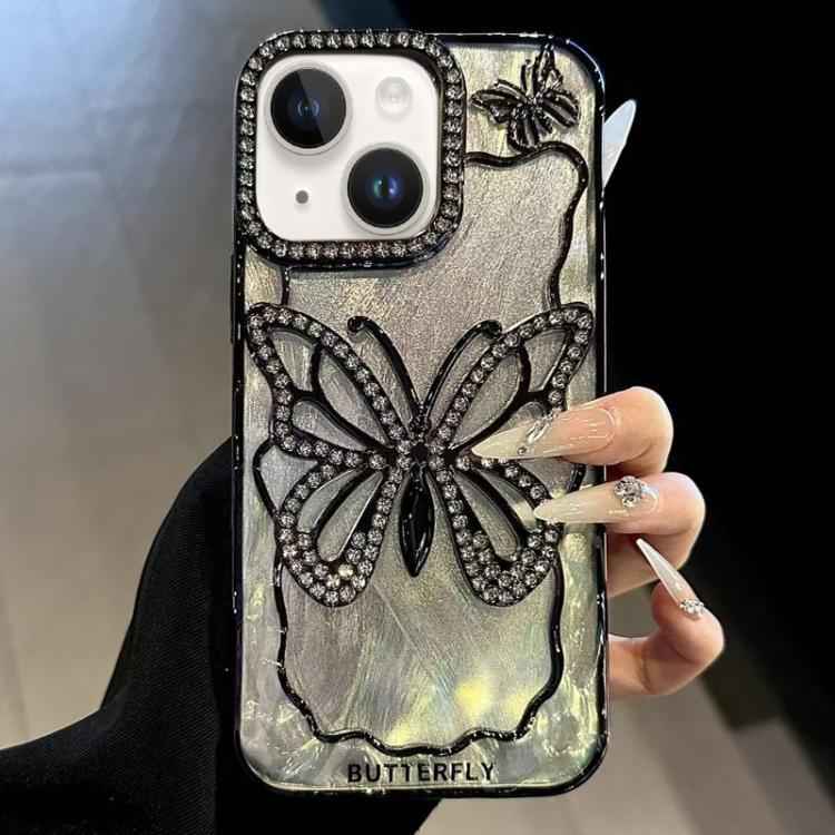 Butterfly Electroplating TPU Phone Case with Epoxy Cardboard