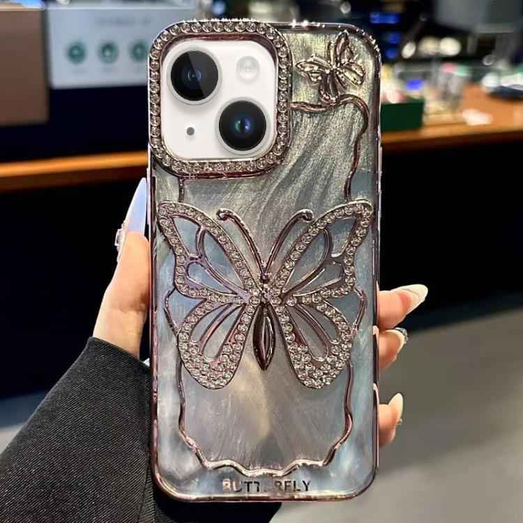 Butterfly Electroplating TPU Phone Case with Epoxy Cardboard