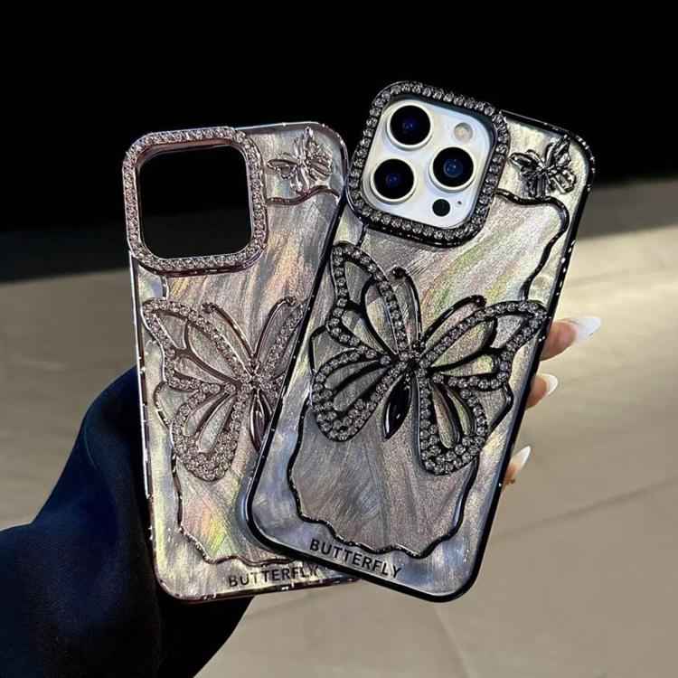 Butterfly Electroplating TPU Phone Case with Epoxy Cardboard