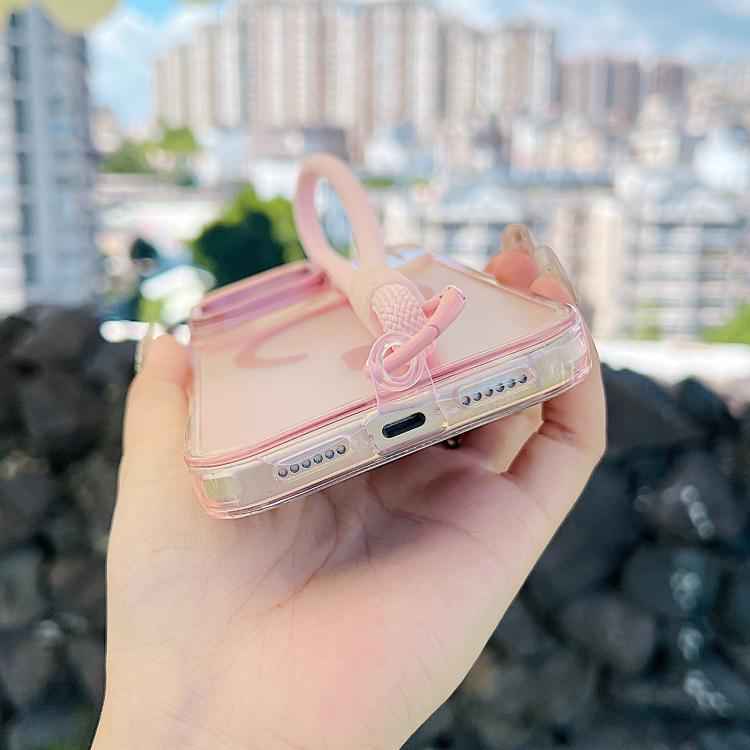 Gradient Discolor MagSafe Phone Case with Holder / Wrist Strap