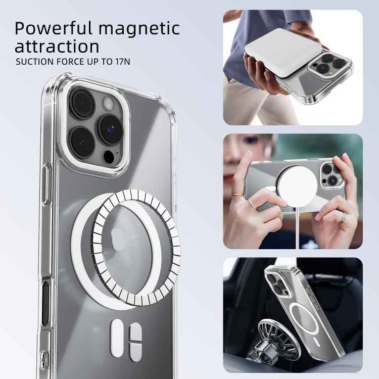 ABEEL MagSafe Magnetic Color Ring Anti-scratch Transparent Phone Case