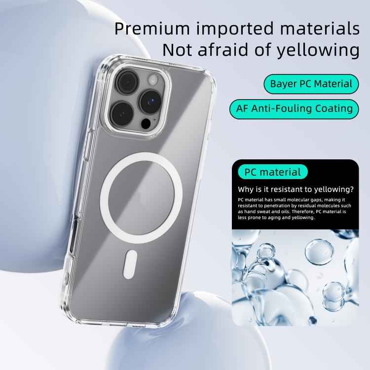 ABEEL MagSafe Magnetic Color Ring Anti-scratch Transparent Phone Case