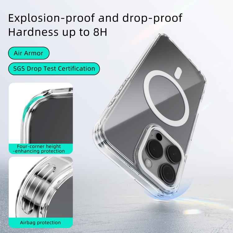 ABEEL MagSafe Magnetic Color Ring Anti-scratch Transparent Phone Case