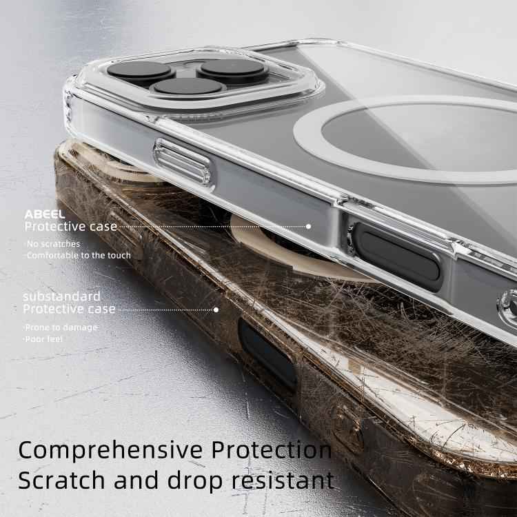 ABEEL MagSafe Magnetic Color Ring Anti-scratch Transparent Phone Case