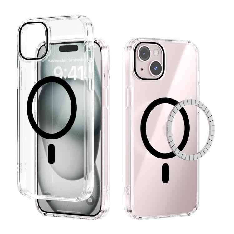 ABEEL MagSafe Magnetic Color Ring Anti-scratch Transparent Phone Case