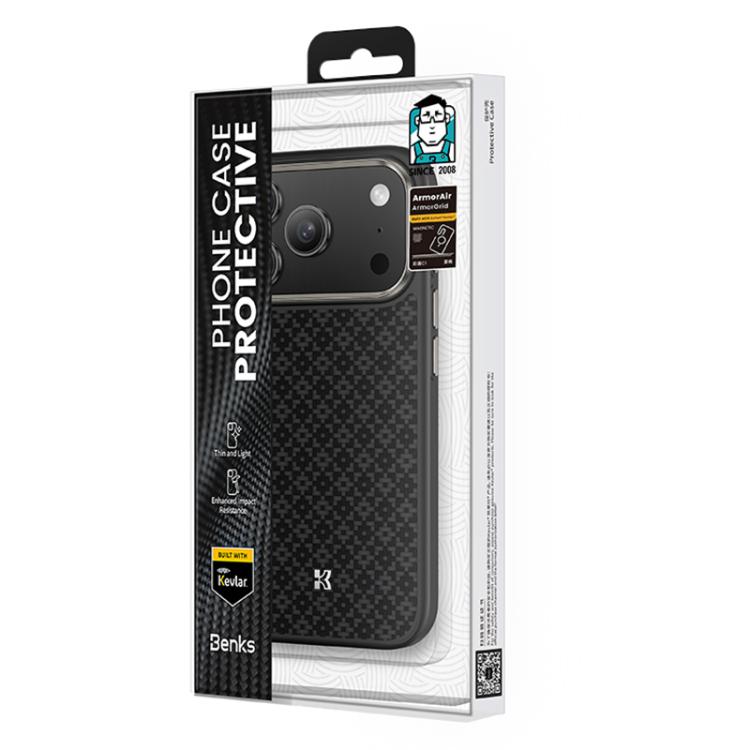 Benks Y2 Kevlar All-inclusive MagSafe Magnetic Diamond Phone Case, For iPhone 17 Pro Max, For iPhone 17 Pro