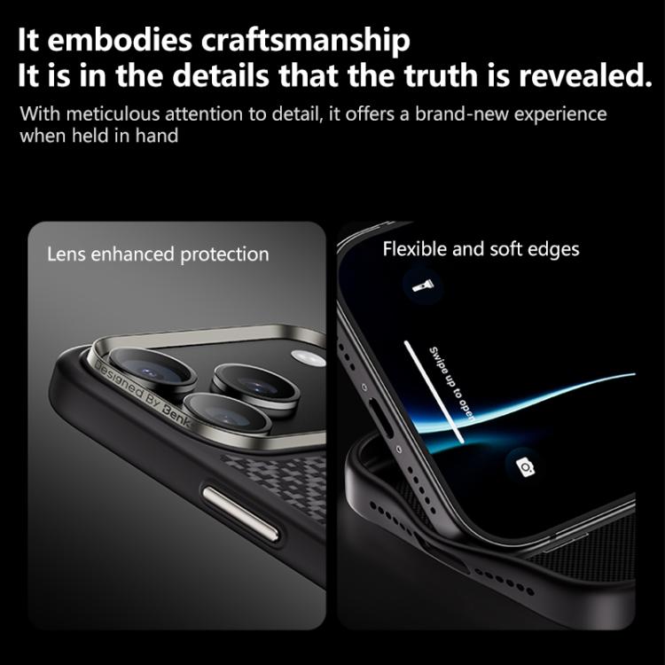 Benks Y2 Kevlar All-inclusive MagSafe Magnetic Diamond Phone Case, For iPhone 17 Pro Max, For iPhone 17 Pro