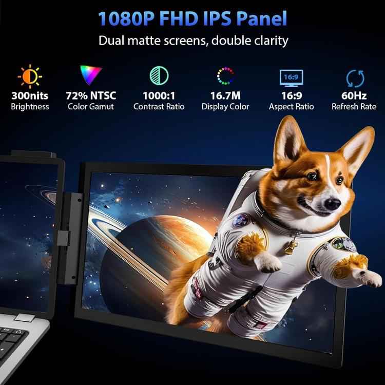 Z140A01D 14" 1080P Dual-Screen Portable Monitor – Laptop Expansion