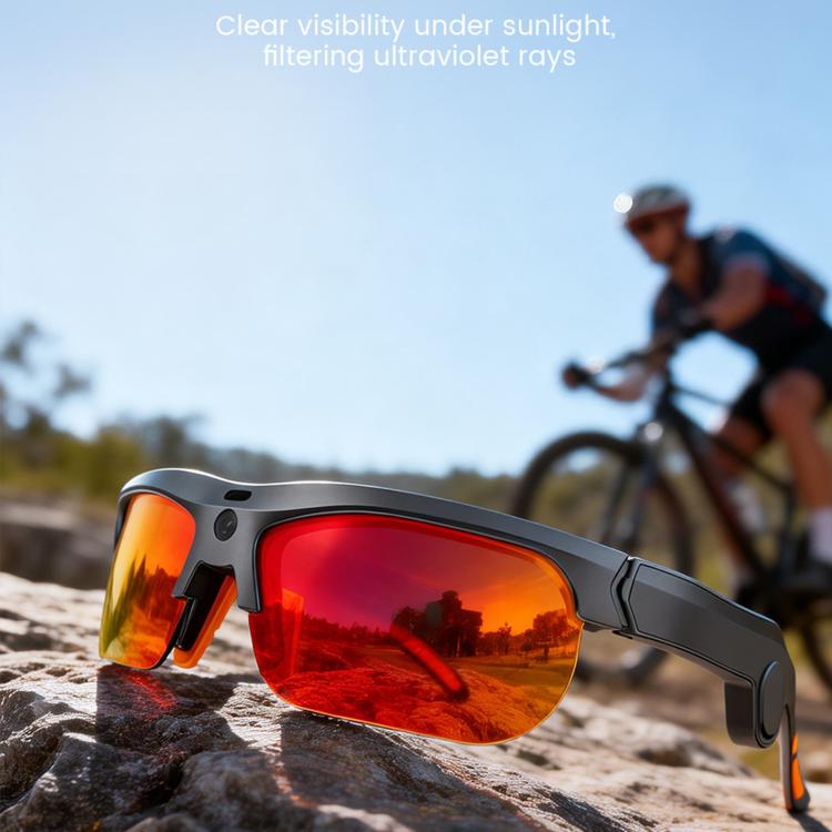 E08 13MP 1080P 30FPS AI Cycling Smart Glasses with Voice / Calling