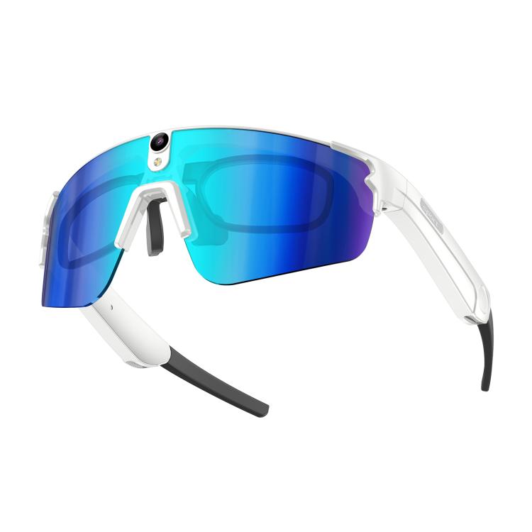 L085 8MP Dual-Mic Noise Cancellation AI Cycling Smart Glasses with Voice Assistant / Calling