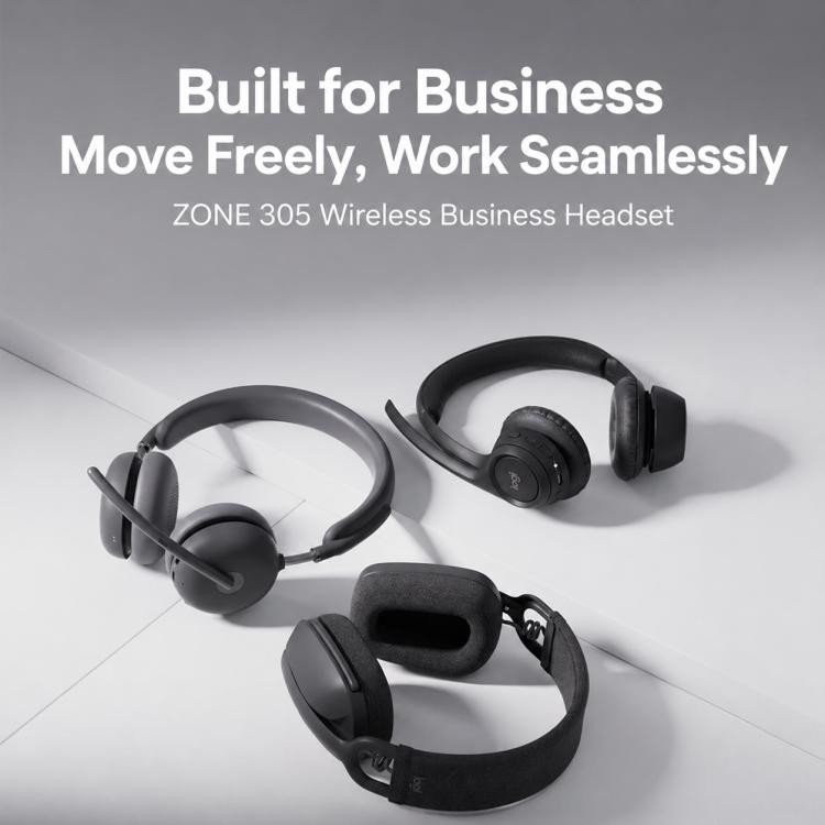 Logitech Zone 305 Wireless Business Headset Team Edition with Receiver