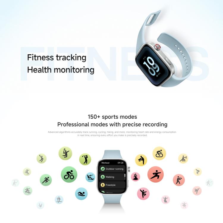 Xiaomi Redmi Watch 6, 2.07 inch AMOLED Screen 5ATM Waterproof, Support Heart Rate / Blood Oxygen Monitor, Redmi Watch 6 (Silver), Redmi Watch 6 (Blue), Redmi Watch 6 (Black)