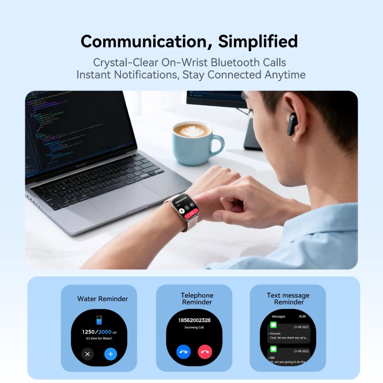 JOYROOM Fit-Life Series JR-FT6 Pro 2.06 inch Curved Screen Bluetooth Smart Watch