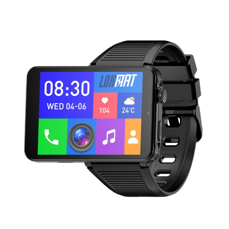 LOKMAT APPLLP 9 MAX 4G Smart Watch, 2.88 inch MTK6769 Octa Core, Android 15, Heart Rate, Blood Oxygen, OTG, GPS, 4GB+64GB