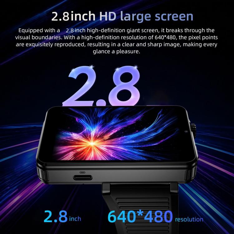 LOKMAT APPLLP 9 MAX 4G Smart Watch, 2.88 inch MTK6769 Octa Core, Android 15, Heart Rate, Blood Oxygen, OTG, GPS, 4GB+64GB
