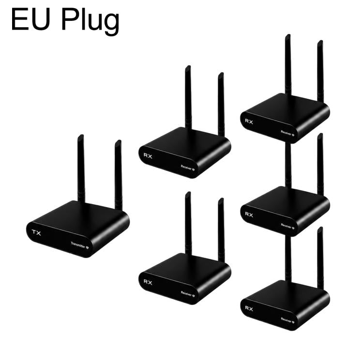 AU680 Audio Transmission Adapter Wireless Speaker Transmitter and Receiver Kit, with 2 Receivers, with 3 Receivers, with 4 Receivers, with 5 Receivers